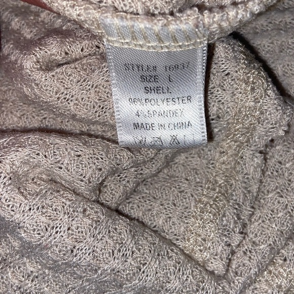 EUC Bear Dance Women’s Large ’Crop Top Cowl Neck Midriff Sweater Pull- Over Sexy - Picture 5 of 5